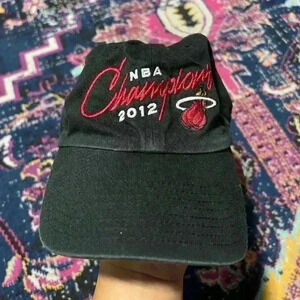 Miami Heat 2012 NBA Champions Championship Finals Black Licensed Hat Cap